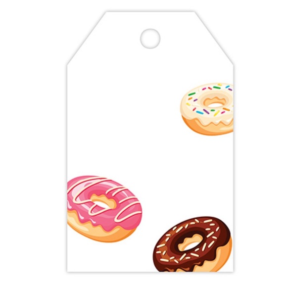 50 Donut Gift Tags PRICE IS FIRM - Picture 2 of 2